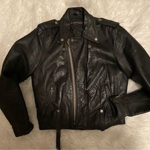 Harley Davidson Mens Leather Motorcycle Jacket Medium